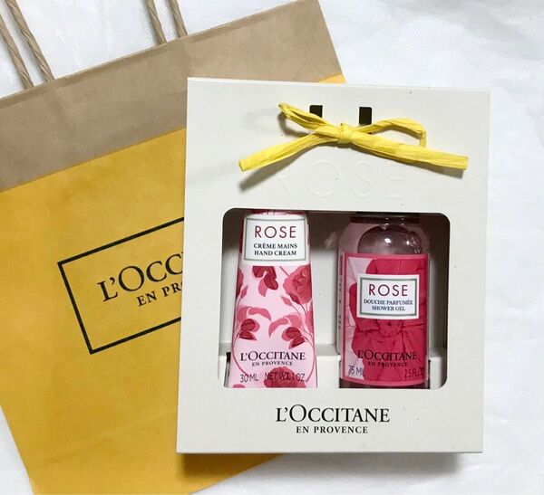 ロクシタン L'OCCITANE ローズ ハンドクリーム&シャワージェル【ショップ袋付き】