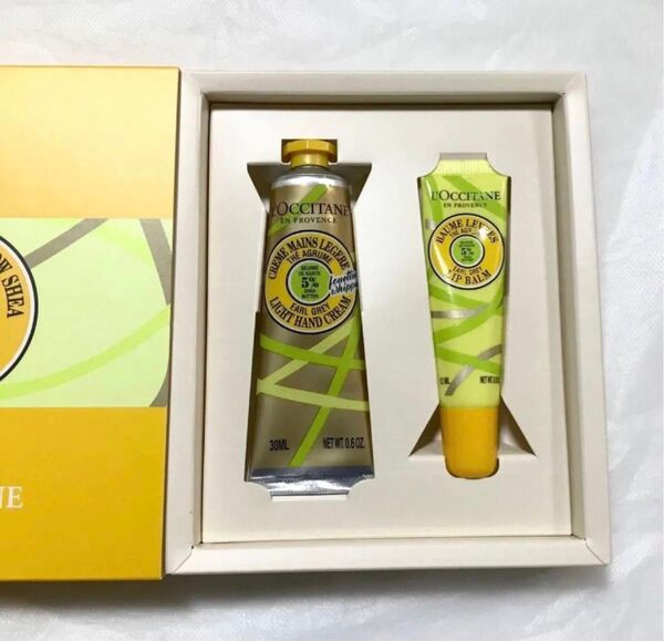 ロクシタン L'OCCITANE アールグレイ ハンドクリーム&リップバームセット【ギフト巾着ショップ袋付き】