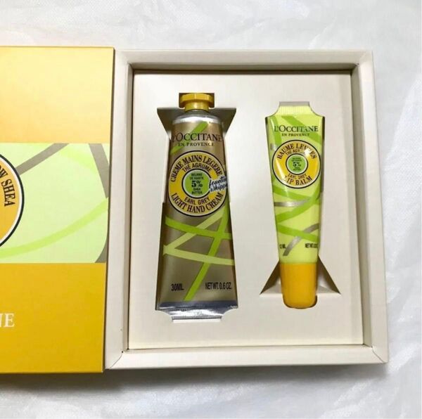 ロクシタン L'OCCITANE アールグレイ ハンドクリーム&リップバームセット【ギフト巾着ショップ袋付き】