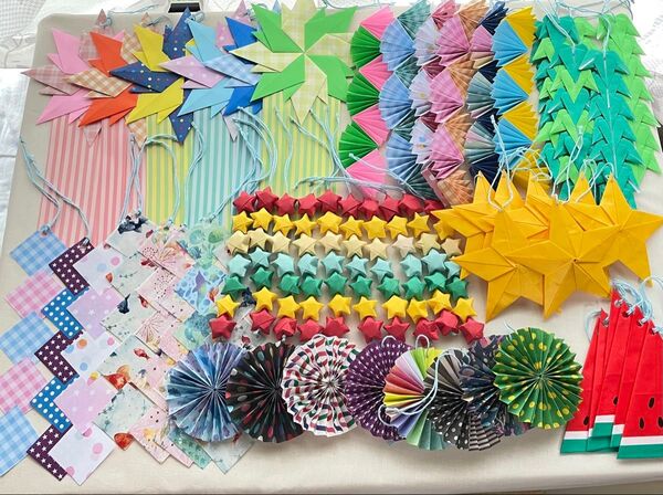 ハンドメイド 折り紙 七夕飾り 七夕セット