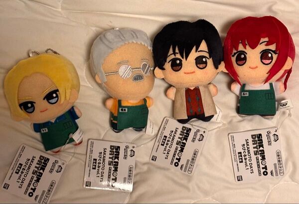 SAKAMOTO DAYS サカモトデイズ ちび ぬいぐるみ ぬいぐるみ ちびぐるみ マスコット 全4種
