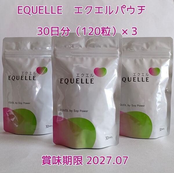 大塚製薬 エクエ エクエルパウチ 30日分(120粒)× 3袋