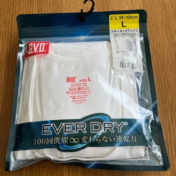 B.V.D. クルーネックTシャツ Lサイズ