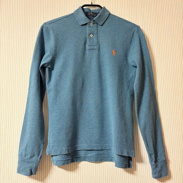 Polo Ralph Lauren ポロシャツ 長袖 ライトブルー 水色 XS