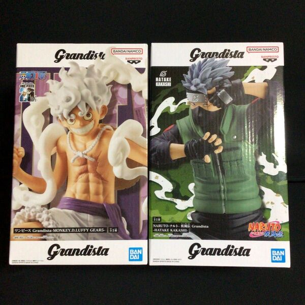 Grandista フィギュア カカシ ルフィ セット ワンピース ナルト GEAR5 ニカ ギア5