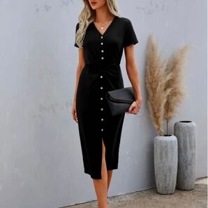 新品 ボタンワンピース 完売商品