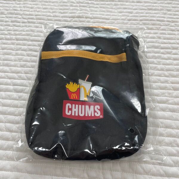 CHUMS ミニショルダーバッグ チャムス マクドナルド 福袋 コラボ 黒