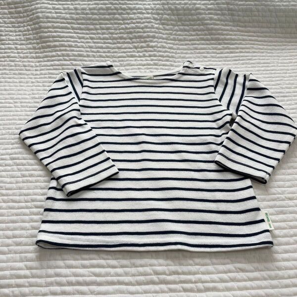 美品 BEAMS mini ビームスミニ ボーダーTシャツ 長袖Tシャツ ロンT キッズ 子供服 ベビー マリン 95cm