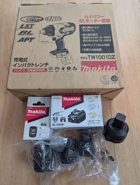 makita 18V TW1001DZ 充電式インパクトレンチ BL1860B マキタ