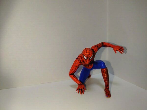 【2点セットお買い得スパイダーマン】スパイダーマンミニフィギュア&ミニマスコットキーホルダー