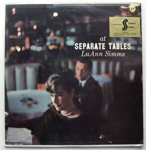 ◆ LU ANN SIMMS / At Separate Tables ◆ Jubilee SDJLP 1092 (color:dg) ◆