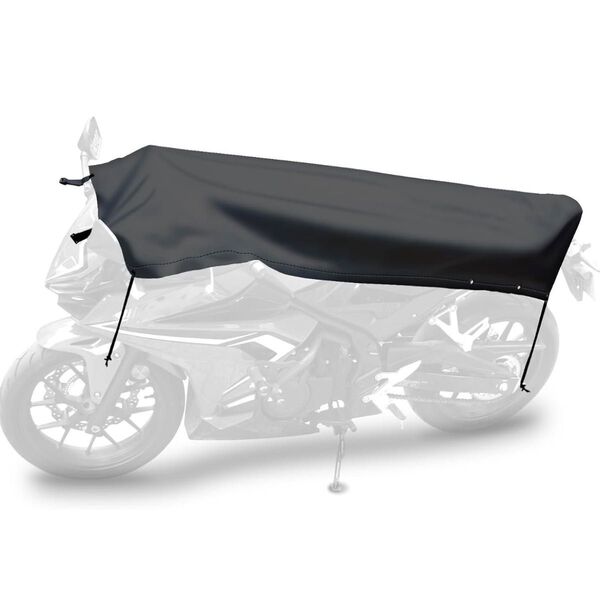☆未使用☆ バイクカバー ハーフカバー 収納袋一体型 コンパクト 防水 撥水 軽量 風飛び防止 丈夫 厚手 遮熱 UVカット