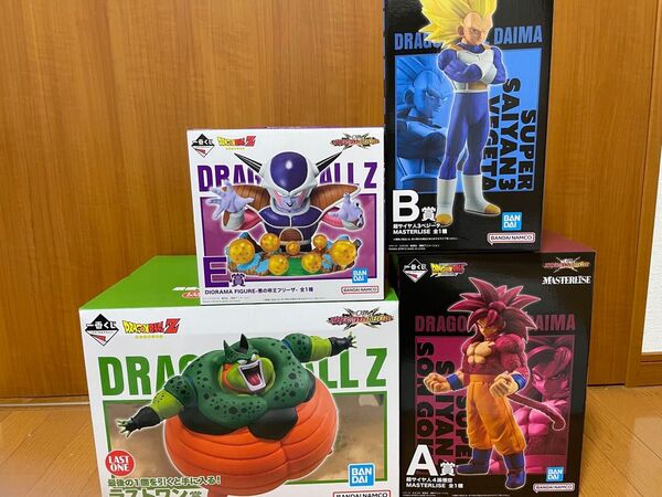 ドラゴンボール 一番くじ VSオムニバスCROSS A賞 孫悟空 B賞 ベジータ E賞 フリーザ ラストワン賞 セル
