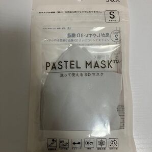 PASTEL MASK 洗って使える3Dマスク Sサイズ 3枚入 グレー