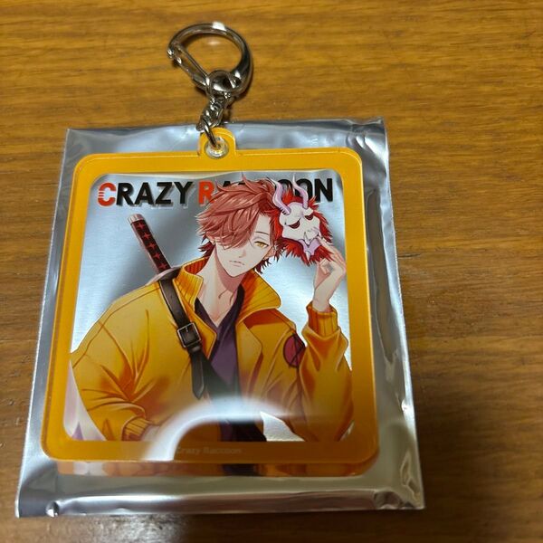 Crazy Raccoon CR ありさか フレームキーチェーン