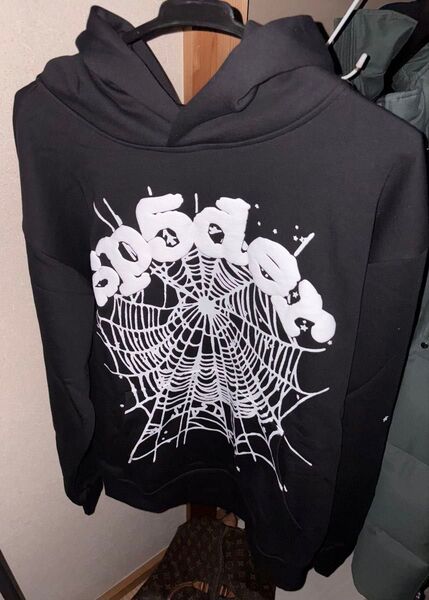 sp5der Hoodie 黒 パーカー