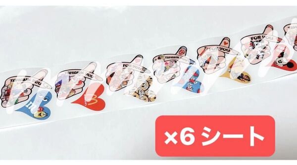 アメキャラロールシール切り売り84-2