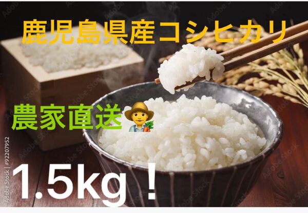 鹿児島県産 コシヒカリ 1.5kg 金峰町コシヒカリ 白米