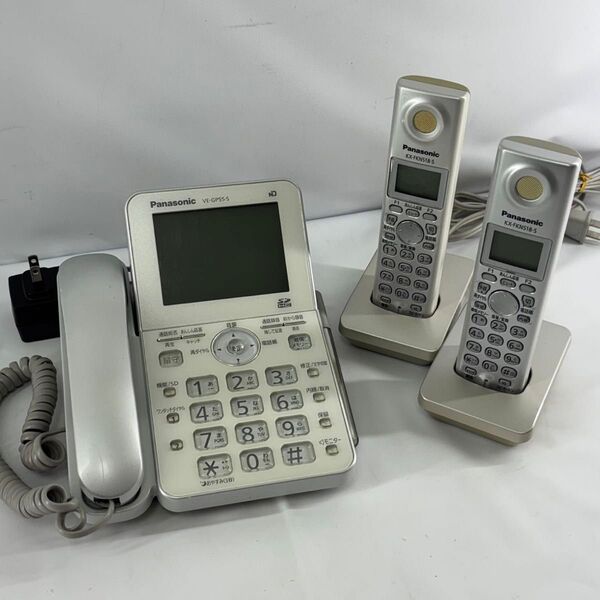 Panasonic コードレス電話機 VE-GP55-S 子機2台付