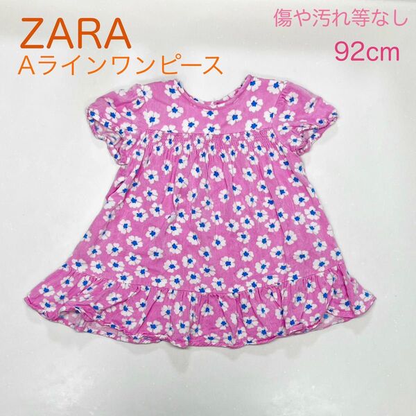 ZARA 花柄ワンピース 92cm チュニック 女の子