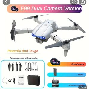 E99 Dual Camera ドローン ホワイト 未使用 100g以下申請不要