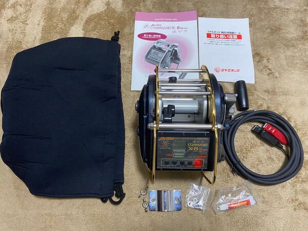 【極美品】電動リール ミヤマエ 泳がせ COMMAND X-8 Middle 12V