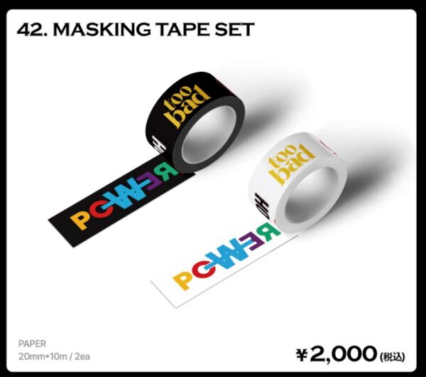 G-DRAGONジードラゴン2025ワールドツアー公式MC マーキングテープ 2個入りMASKING TAPE