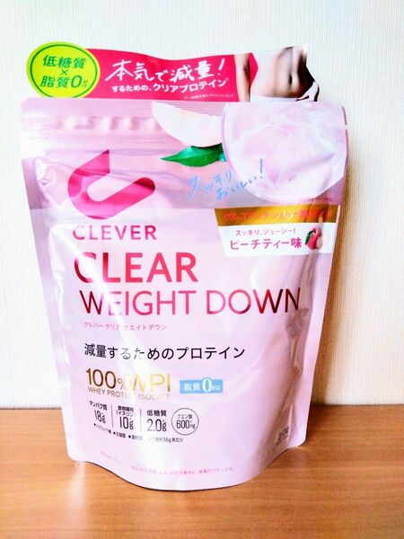 CLEVER WEIGHT DOWN クレバー クリア ウエイトダウン ピーチティー味 252g プロテイン