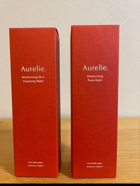 Aurelie オレリー モイスチャライジングオイルインクレンジングウォーター&モイスチャライジングフェイスウォッシュ 2点セット