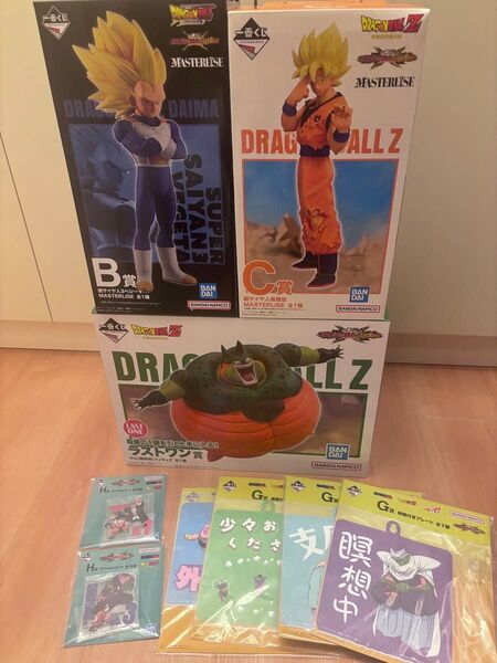 ドラゴンボール 一番くじVSオムニバスCROSS BCラストワン ベジータ 悟空 セル フィギュア おまけあり