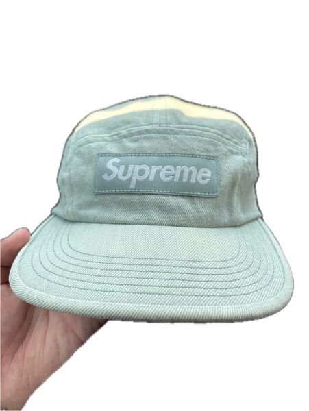 【美品】Supreme Denim Camp Cap "Mint"シュプリーム デニム キャンプ キャップ