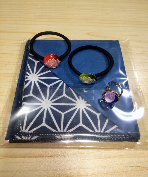 チャイハネ カヤ ハンカチ+リング+ヘアゴム2 セット 未使用