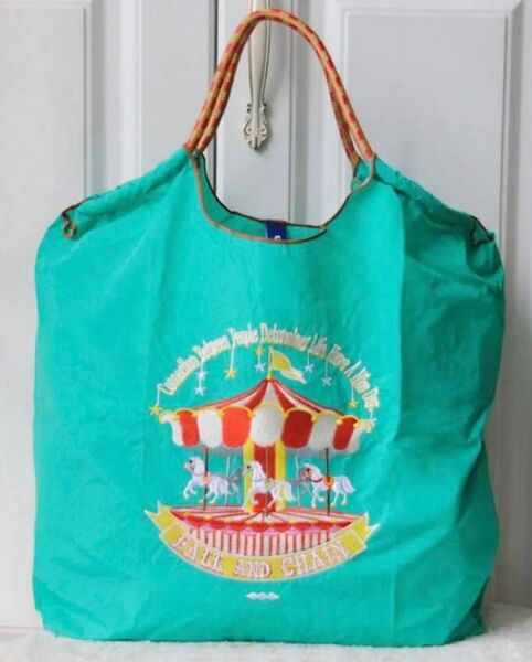 新品未使用 刺繍 トートバッグ ハンドバッグ トラベルバッグ エコバッグ ナイロン