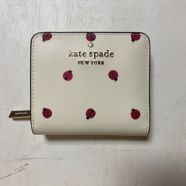 財布 kate spade ケイトスペード 二つ折り財布 てんとう虫