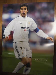 ラウールゴンザレス シェフチェンコ ポスター レアルマドリード ACミラン WSD Raul Shevchenko poster Real Madrid AC Milan ラウル