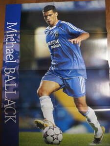 バラック テュラム ポスター チェルシー バルセロナ WSD BALLACK THURAM poster Chelsea Barcelona ワールドサッカーダイジェスト