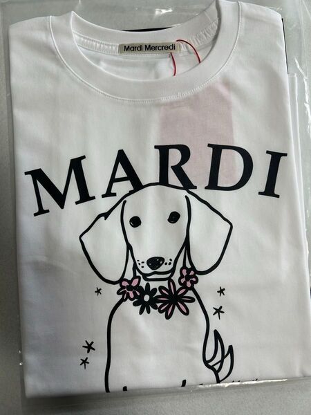 ドッグ柄原則当日発送Mardiマルディメクルディ大人気レディース半袖Tシャツ