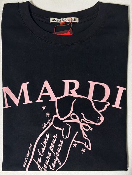 ドッグ柄原則当日発送Mardiマルディメクルディ大人気レディース半袖Tシャツ