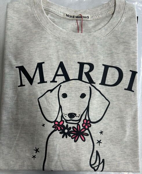 ドッグ柄原則当日発送Mardiマルディメクルディ大人気レディース半袖Tシャツ