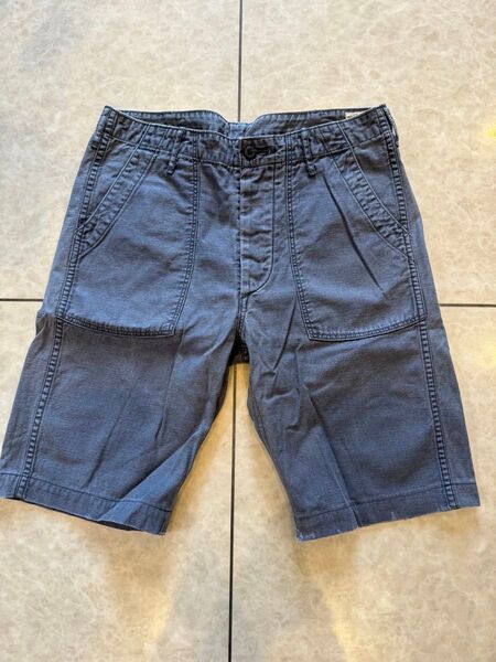 orslow オアスロウ ベイカー ファティーグ ショーツ シンチバック ネイビー ハーフパンツ ショートパンツ