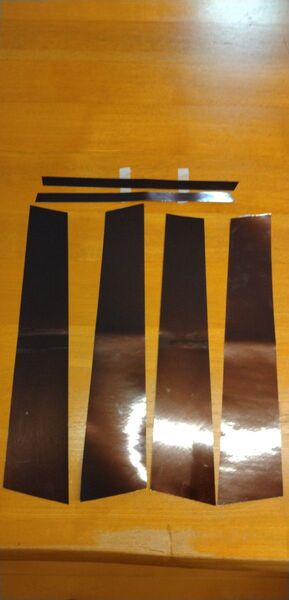 最高級超鏡面ブラックメッキ調 ブラック調ピラー210系クラウン用
