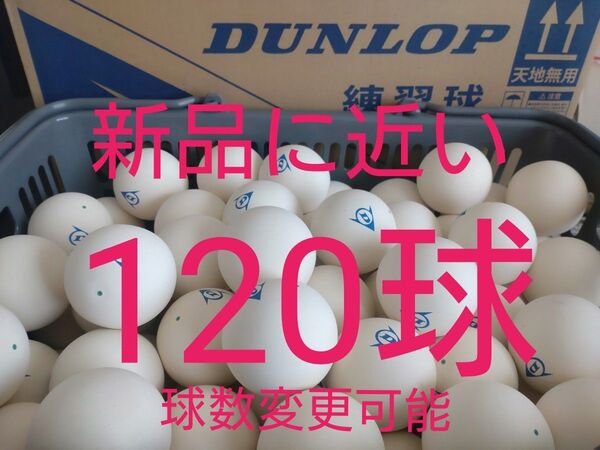 ソフトテニス ボール 120球 ダンロップ カゴ付き