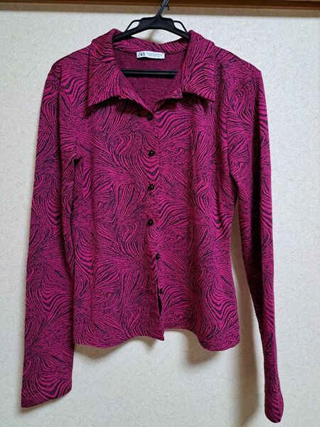 zara 長袖シャツ