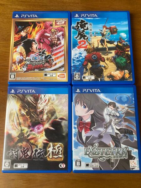 討鬼伝 極 エクステトラ 俺の屍を越えてゆけ2 ワンピース 4本セット PS Vita ソフト
