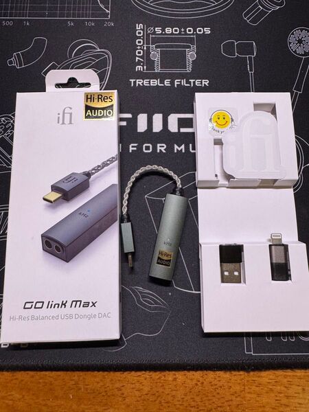 Ifi go link max 4.4mm &3.5mmドングルdac