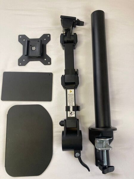 ①【送料無料】モニターアーム VESA100 補強プレートのおまけ付き