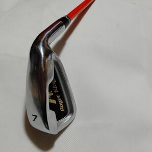 送料無料■ゴルフ練習器具 7番アイアン オレンジシャフト/Roger King Swing ぐにゃぐにゃ 超軟 ロジャーキング