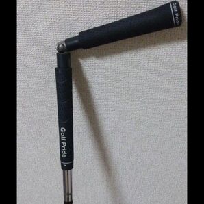 送料無料 希少■分離式 ss.Tr ゴルフ アイアン 練習器具●右手を返さないライン出しに最適!●グリップが折れる仕様●実打可