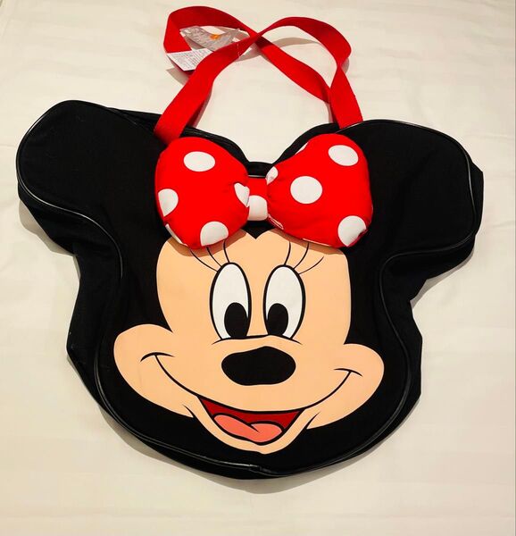 海外ディズニー限定 ミニーマウス デカトートバッグ WDW 香港ディズニーランド フェイスバック