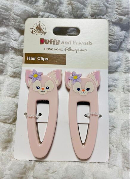 香港ディズニーランド限定 ダッフィーフレンズ リーナ・ベル ヘアクリップ2P ヘアアクセサリー